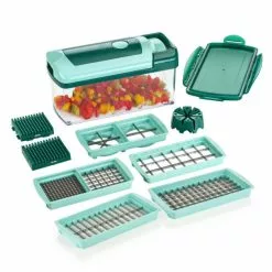 ???? ✨ Geniu Set Gemüseschneider Tomatenschneider; Nicer Dicer A81939 12-Tlg Fusion