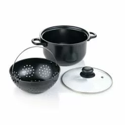Bestes Angebot ⭐ Genius World´s Greatest Pot (3 Teile) Kochtopf-Set Mit Siebeinsatz 20 Cm Topf; A24654 ❤️