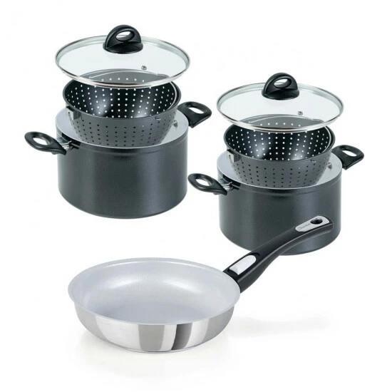 ???? Genius Cerafit Neu Set Pfanne Pot Cerafit Steel | Ø 20 Cm 7-Tlg. 24 Cm Inkl. Magic 6 ???? Genius Cerafit Neu Set Pfanne Pot Cerafit Steel | Ø 20 Cm 7-Tlg. 24 Cm Inkl. Magic – Bild 4