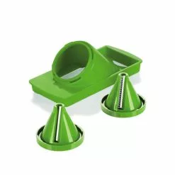 Geniu Set Julietti Spiralschneider Gemüseschneider Küchengerät Nicer Dicer A33805 (3 Teile) Auslauf Smart Grün;
