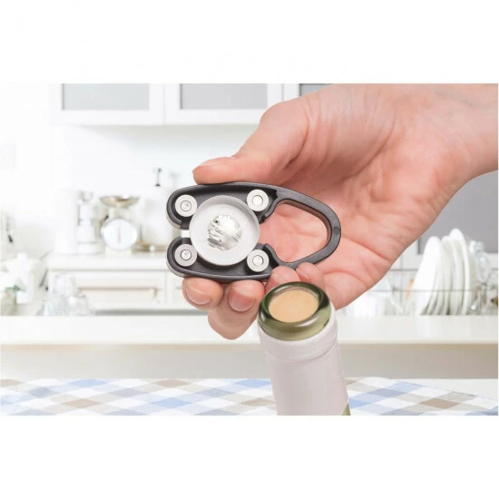 Geniu Set Folienschneider, Weinöffner ⭐ Ausgießer Weinöffner, Flaschenverschluss; A32028 (4 Teile) 6 Geniu Set Folienschneider, Weinöffner ⭐ Ausgießer Weinöffner, Flaschenverschluss; A32028 (4 Teile) – Bild 4