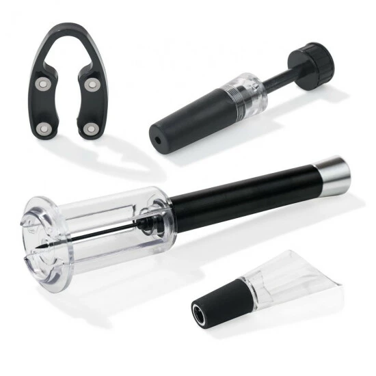 Geniu Set Folienschneider, Weinöffner ⭐ Ausgießer Weinöffner, Flaschenverschluss; A32028 (4 Teile) 7 Geniu Set Folienschneider, Weinöffner ⭐ Ausgießer Weinöffner, Flaschenverschluss; A32028 (4 Teile) – Bild 5