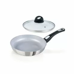 ???? Geniu ???? Pfanne Glasdeckel A24664 Steel Cerafit 24Cm Antihaft; Budget