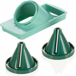 Geniu Spaghetti Gemüse Nicer Dicer Julietti Julienne Spirale; ???? A33751 (3 Teile) Mintgrün