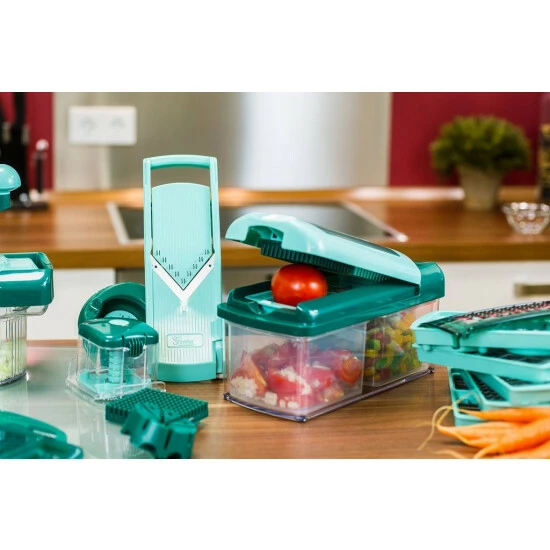 Genius Nicer Dicer ???? Fusion 13Tlg. Mint 4 Genius Nicer Dicer ???? Fusion 13Tlg. Mint – Bild 2