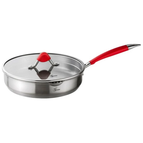 Geniu Universalpfanne Bratpfanne A24421 Steelfit Pro 500 Silber; Ø 24 Cm Deckel 3 Geniu Universalpfanne Bratpfanne A24421 Steelfit Pro 500 Silber; Ø 24 Cm Deckel