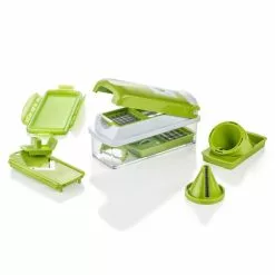 Geniu ???? ???? Kiwi; Nicer Dicer Deckel Gemüseschneider A80569 (12 Teile) Selbstreinigungsfunktion Smart Top 10 Schneid
