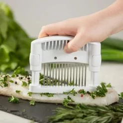 ✨ Geniu ???? Steaker Fleischzartmacher Fleischklopfer Angebote A15167 Edelstahlklingen; Rostfreien Bbq Rot -Genius Verkäufe unnamed file 1406