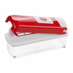 ???? Geniu Gemüseschneider Rezeptheft Allesschneider Zwiebelschneider Nicer Dicer Coupon A33977 ⌛ (13 Teile) Smart Rot;