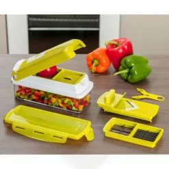 Geniu Mandoline Brandneu Obstschneider Zwiebelschneider Multischneider Gemüseschneider Nicer Dicer ???? A336 ❤️ (5 Teile) Smart Gelb; -Genius Verkäufe unnamed file 1425