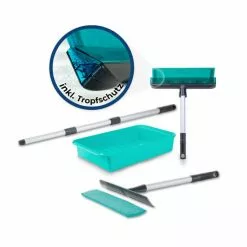 Geniu Wanne Fensterwischer Deluxe-Set A81964 7 Tlg Auslauf Ausziehbarer Teleskop-Stiel,