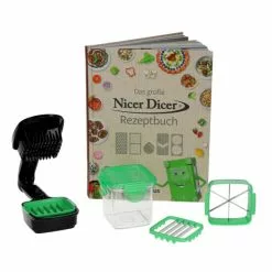 Topf Geniu ❤️ Set Schüssel Rezeptbuch Nicer Dicer ???? 7Tlg Quick