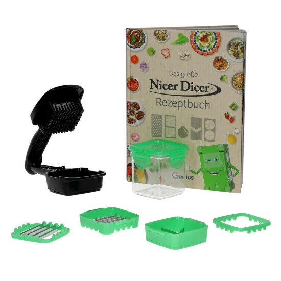 Topf Geniu ❤️ Set Schüssel Rezeptbuch Nicer Dicer ???? 7Tlg Quick 4 Topf Geniu ❤️ Set Schüssel Rezeptbuch Nicer Dicer ???? 7Tlg Quick – Bild 2