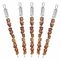 ???? Geniu Set Fleischspieße Grillspieße 15052 Edelstahl 5-Tlg