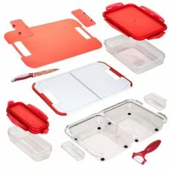 Angebote ???? Genius Slice N Store, Set 14tlg. : Rot ???? -Genius Verkäufe unnamed file 1895