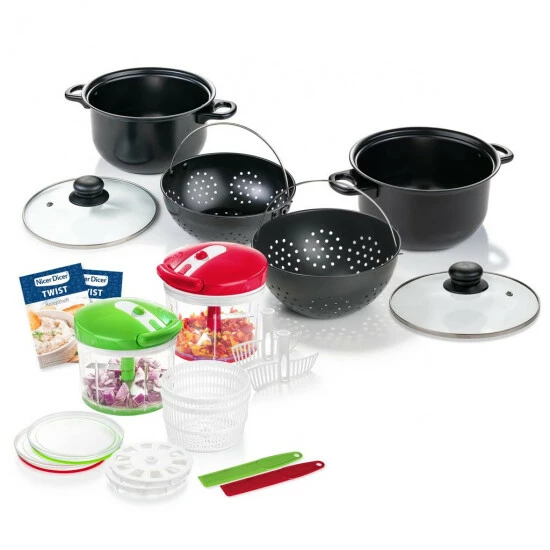 | Geniu Billigsten Am ???? Set Nicer Dicer Twist 24-Tlg. 4 | Geniu Billigsten Am ???? Set Nicer Dicer Twist 24-Tlg. – Bild 2