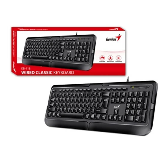 Geniu ???? Besorgen Desktop-Tastatur Kb-118 Usb 3 Geniu ???? Besorgen Desktop-Tastatur Kb-118 Usb