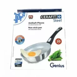 ✨ Geniu ???? Bratpfanne Griff, Steel Cerafit 20 Cm, Ø Abnehmbarer Induktion
