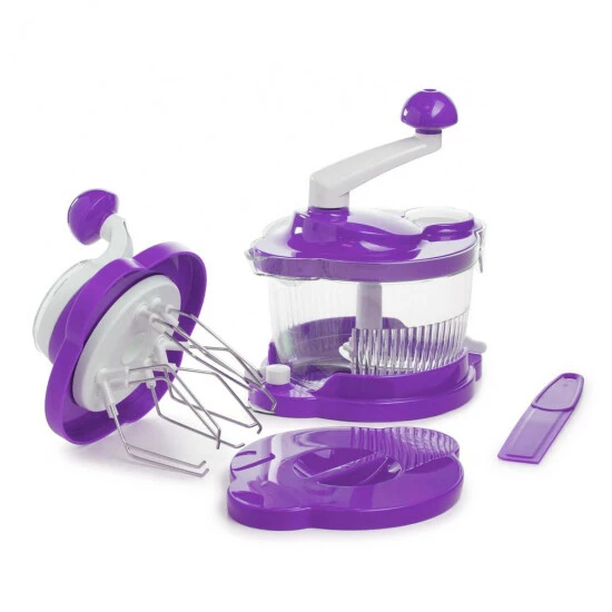 ✨ Geniu ???? Küchenmaschine Rührgerät Mixer Cutter Multitalent 21253 6 Tlg. Lila 3 ✨ Geniu ???? Küchenmaschine Rührgerät Mixer Cutter Multitalent 21253 6 Tlg. Lila