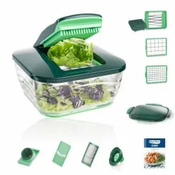 Geniu Julietti-Schneider Neu Obst Gemüseschneider Multi-Schneider; Allesschneider Nicer Dicer Chef A27060 ???? ???? (15 Teile)