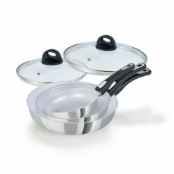 ???? ???? Geniu Pfanne Pfannenset Steel Cerafit 5-Tlg Großhandel 28 Cm 20 24 Induktion Deckel