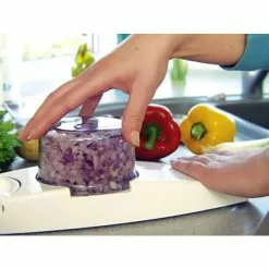 Geniu ???? Zwiebel- Gemüseschneider ???? 3Tlg. Auslauf Weiß -Genius Verkäufe unnamed file 603