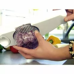 Geniu ???? Zwiebel- Gemüseschneider ???? 3Tlg. Auslauf Weiß -Genius Verkäufe unnamed file 604