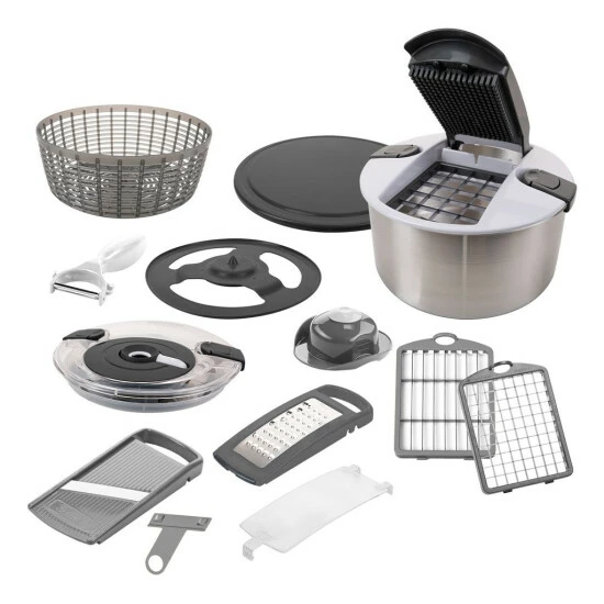 ???? | Geniu Deluxe-Set Gemüseschneider Nicer Dicer 13-Tlg. Auslauf Family 3 ???? | Geniu Deluxe-Set Gemüseschneider Nicer Dicer 13-Tlg. Auslauf Family