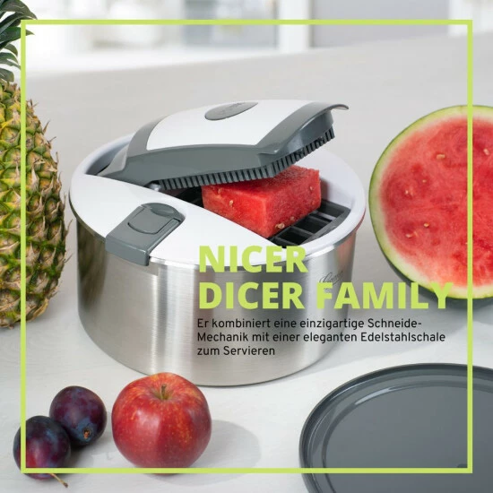 ???? | Geniu Deluxe-Set Gemüseschneider Nicer Dicer 13-Tlg. Auslauf Family 4 ???? | Geniu Deluxe-Set Gemüseschneider Nicer Dicer 13-Tlg. Auslauf Family – Bild 2