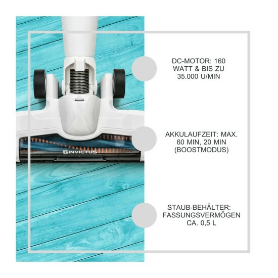 Geniu Staubsauger Klappbar; A28056 Invictu M5 3In1 12 Teile 4 Geniu Staubsauger Klappbar; A28056 Invictu M5 3In1 12 Teile – Bild 2