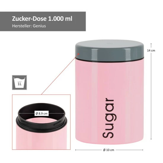 Geniu Set Sugar Pasta Coffee 3Tlg. 5 Geniu Set Sugar Pasta Coffee 3Tlg. – Bild 3