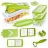 Kiwi; Geniu ???? Gemüseschneider Rezeptheft Allesschneider Zwiebelschneider Nicer Dicer Smart A33848 ???? (13 Teile)