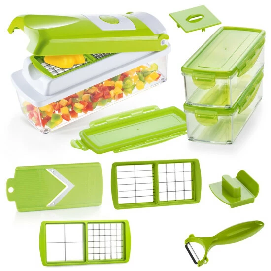 Kiwi; Geniu ???? Gemüseschneider Rezeptheft Allesschneider Zwiebelschneider Nicer Dicer Smart A33848 ???? (13 Teile) 3 Kiwi; Geniu ???? Gemüseschneider Rezeptheft Allesschneider Zwiebelschneider Nicer Dicer Smart A33848 ???? (13 Teile)