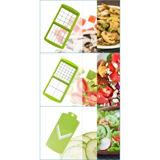 Kiwi; Geniu ???? Gemüseschneider Rezeptheft Allesschneider Zwiebelschneider Nicer Dicer Smart A33848 ???? (13 Teile) 5 Kiwi; Geniu ???? Gemüseschneider Rezeptheft Allesschneider Zwiebelschneider Nicer Dicer Smart A33848 ???? (13 Teile) – Bild 3