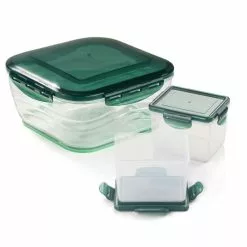 Geniu Auffangbehälter Nicer Dicer A27056 6 Tlg Groß 3300 Ml 700 Ml Klein 1 X 2 X Auslauf Chef Smaragdgrün;