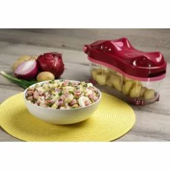 Genius Nicer Dicer Fun Hippo Rubinrot; Allesschneider Gemüseschneider Küchengerät A3 ⭐ (14 Teile) Spiralschneider -Genius Verkäufe unnamed file 918