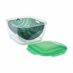 ✔️ Geniu ???? Set Sieb Schüssel; Siebschüssel Nicer Dicer A27168 3-Tlg 3-In-1 Chef