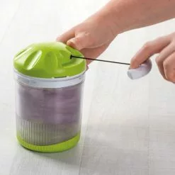 Geniu ⌛ Set Zwiebelhacker Gemüseschneider; Zerkleinerer Twist N Joy ???? A29148 3-Tlg. Top Grün -Genius Verkäufe unnamed file 959