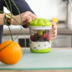 Geniu ⌛ Set Zwiebelhacker Gemüseschneider; Zerkleinerer Twist N Joy ???? A29148 3-Tlg. Top Grün -Genius Verkäufe unnamed file 961