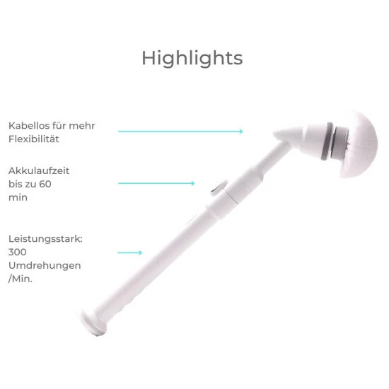 | ???? ???? Geniu Scrub Universal-Bürste 5 Teile 3000 300 Upm Bad Küche, Reinigungs-Borst Turbo Haushalt Elektronisch 4 | ???? ???? Geniu Scrub Universal-Bürste 5 Teile 3000 300 Upm Bad Küche, Reinigungs-Borst Turbo Haushalt Elektronisch – Bild 2